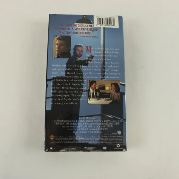 Tequila Sunrise VHS 1997, Mel Gibson Michelle Pfeiffer Kurt Russell, Sealed 
