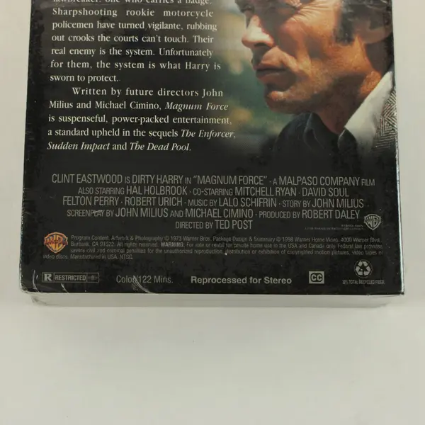 Magnum Force VHS 1998 Clint Eastwood Hal Holbrook Dirty Harry