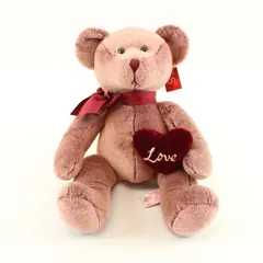 Russ Berrie Chantelle Love Pink Plush Teddy Bear Stuffed Animal