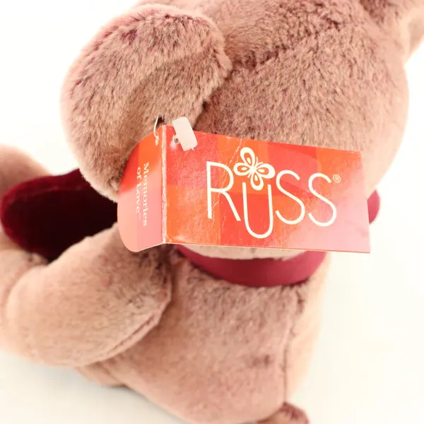 Russ Berrie Chantelle Love Pink Plush Teddy Bear Stuffed Animal