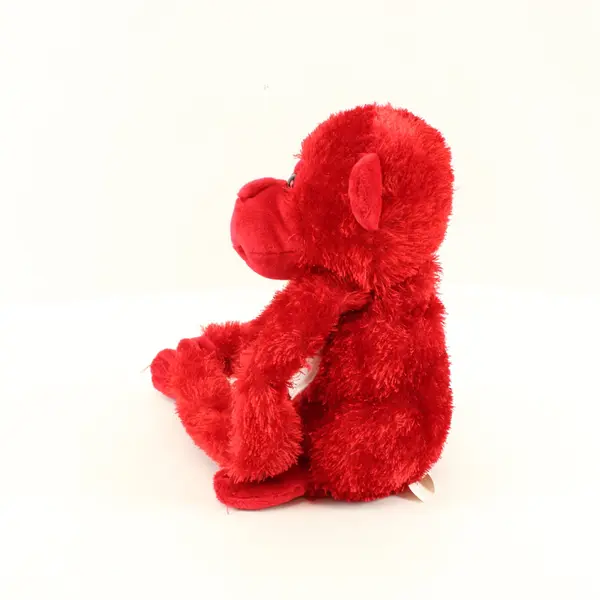 Caltoy Red Plush Monkey Stuffed Animal Oh Baby Heart 9.5in