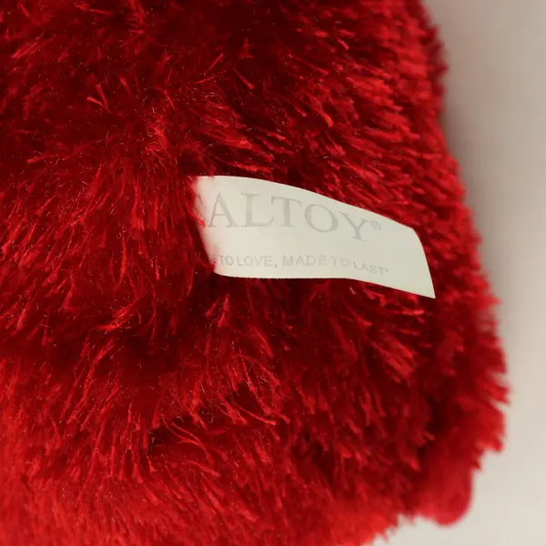 Caltoy Red Plush Monkey Stuffed Animal Oh Baby Heart 9.5in