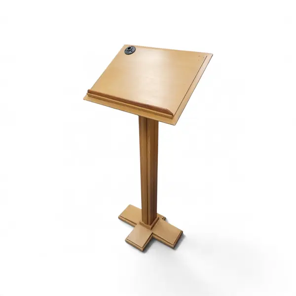 Wooden Floor Lectern Podium Stand With Shure Mic Mount - Local Pickup Only