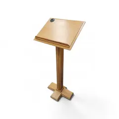 Wooden Floor Lectern Podium Stand With Shure Mic Mount - Local Pickup Only