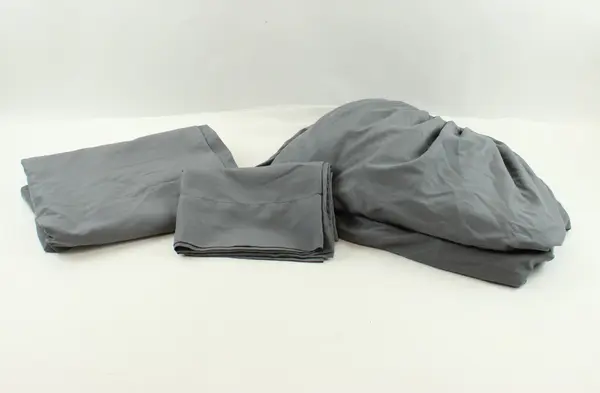 Mainstays 3-Piece Gray King Sheet Set Fitted Flat Sheet Pillowcase