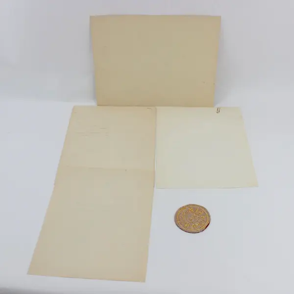 1947 NRA National Rifle Record Fred Patterson Certificate & Correspondence Lot