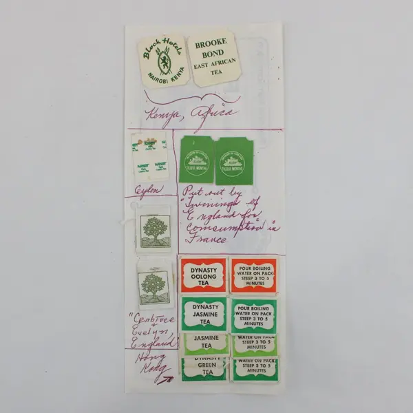 Vintage Tea Bag Tags Labels Collection 4 Sheets Ephemera