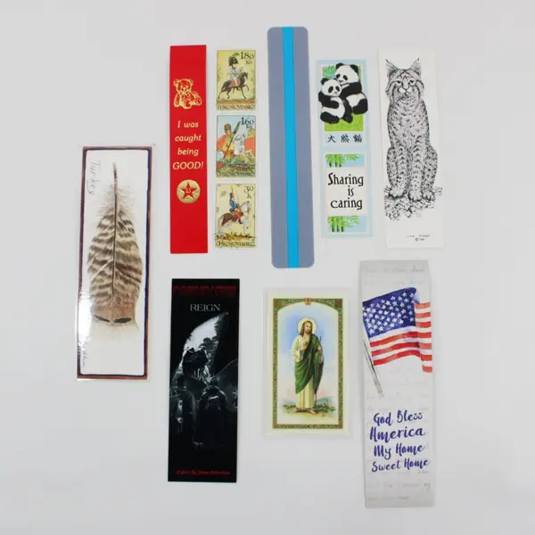 Lot of 9 Assorted Bookmarks Unique Designs Good Condition