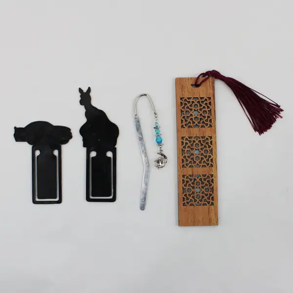Lot of 4 Assorted Bookmarks Mixed Designs Reading Collectible Gift