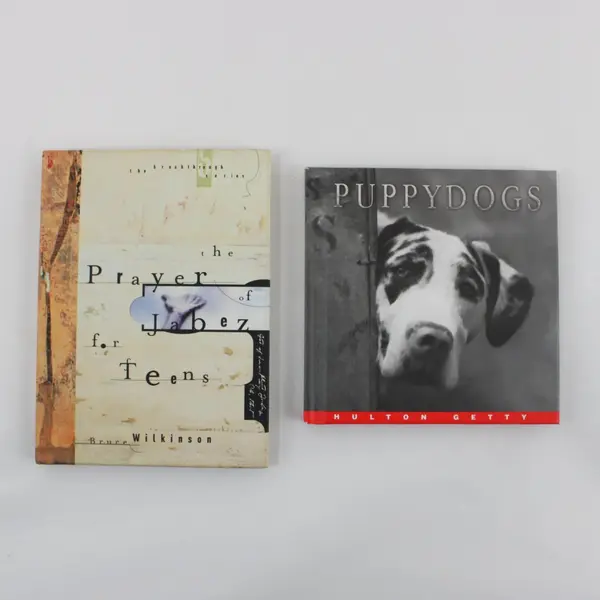 Lot of 2 Hardcover Gift Books Prayer for Teens (2001) Puppy Dogs (2002)