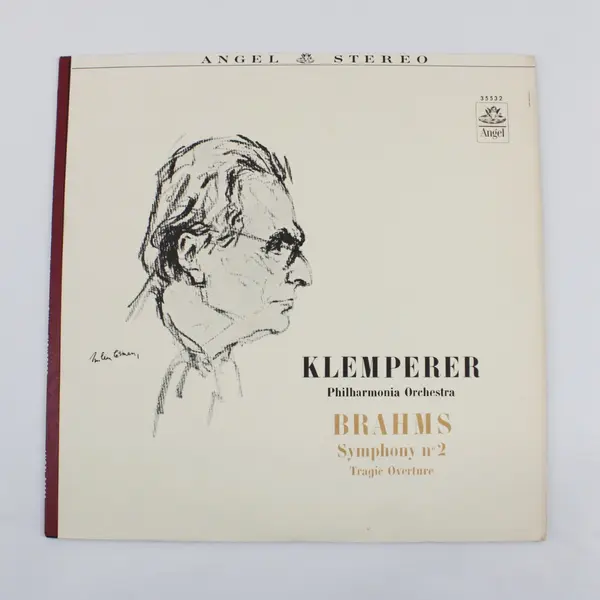 Angel Brahms Symphony No. 2 Philharmonia Klemperer 12-Inch Vinyl LP