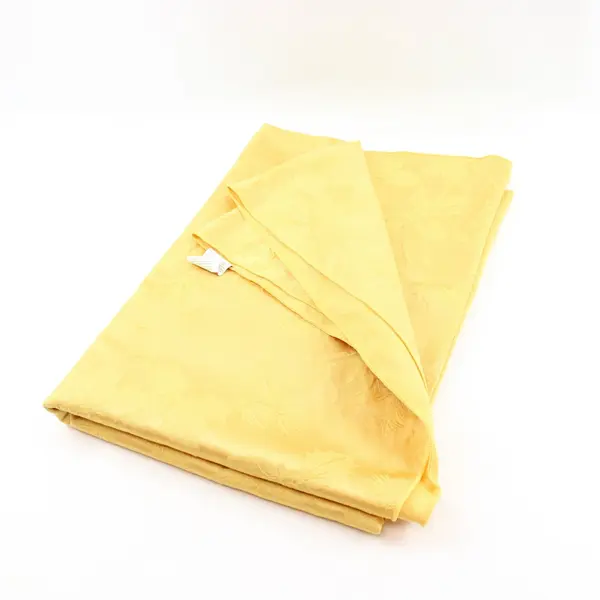 Holiday Things RN72191 Oval Tablecloth Yellow Tone-on-Tone Floral 56 x 78