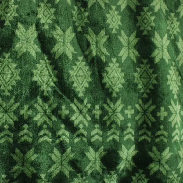 HD Designs Plush Fleece Blanket Forest Green, 68"x48", #RN 29360