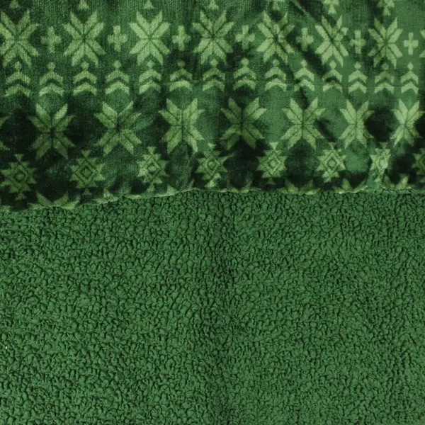 HD Designs Plush Fleece Blanket Forest Green, 68"x48", #RN 29360