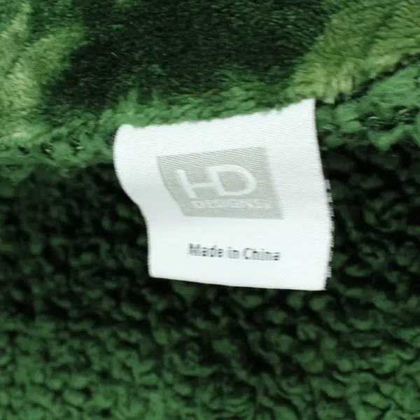HD Designs Plush Fleece Blanket Forest Green, 68"x48", #RN 29360