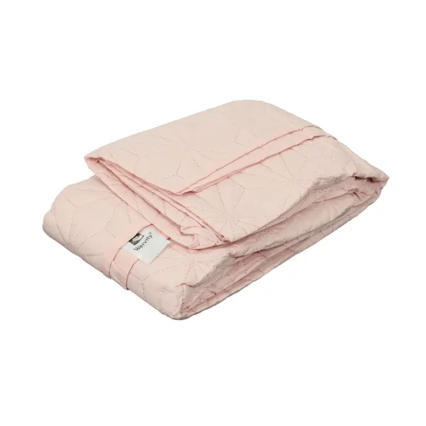 Wervity Light Pink Twin Size Coverlet 68 x 86
