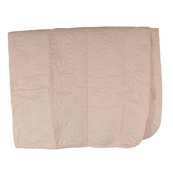 Wervity Light Pink Twin Size Coverlet 68 x 86
