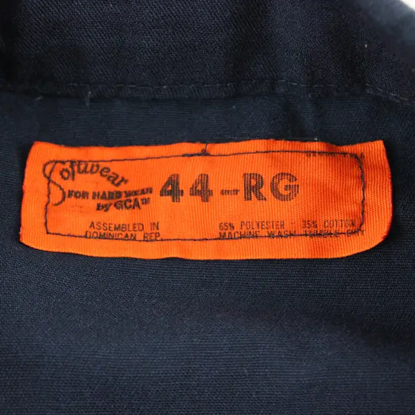 Softwear For Hardwear by GCA Navy Blue Zip Jumpsuit 44R Workwear