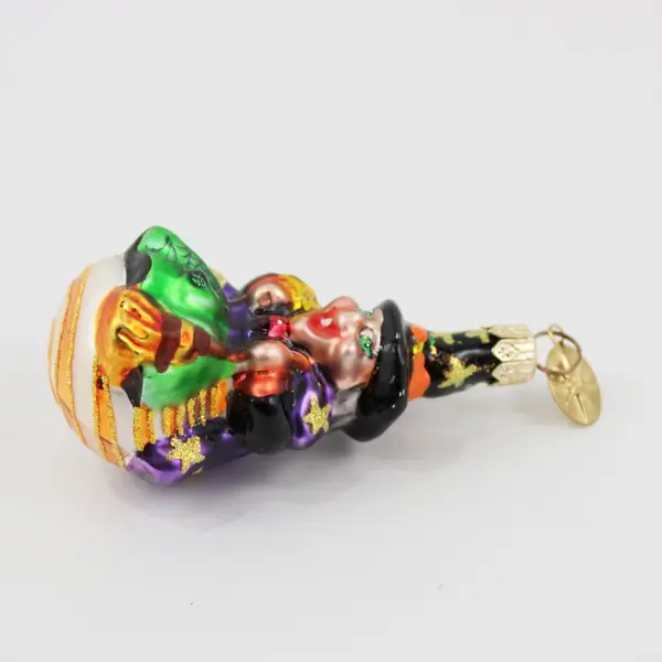 Christopher Radko Snaggletooth Witch Halloween Glass Ornament