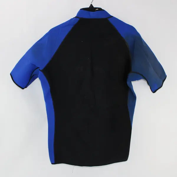 Xcel Men's XXL Black Blue Short-Sleeve Wetsuit Top FLAWED