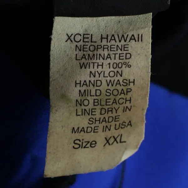 Xcel Men's XXL Black Blue Short-Sleeve Wetsuit Top FLAWED