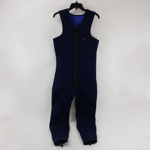 Navy Blue Sleeveless Neoprene Nylon Wetsuit Killer Whale Emblem XLG