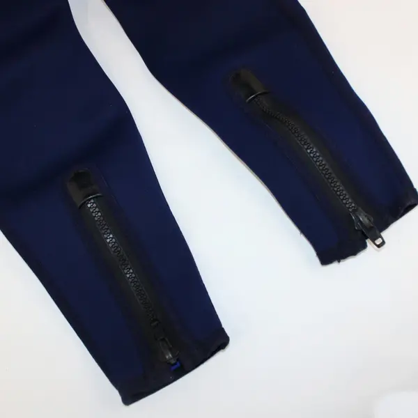 Navy Blue Sleeveless Neoprene Nylon Wetsuit Killer Whale Emblem XLG