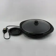 Elite Gourmet EMG-980B Maxi-Matic 14in Electric Grill Griddle Glass Lid