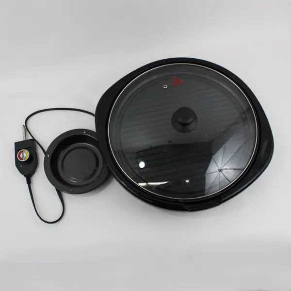 Elite Gourmet EMG-980B Maxi-Matic 14in Electric Grill Griddle Glass Lid
