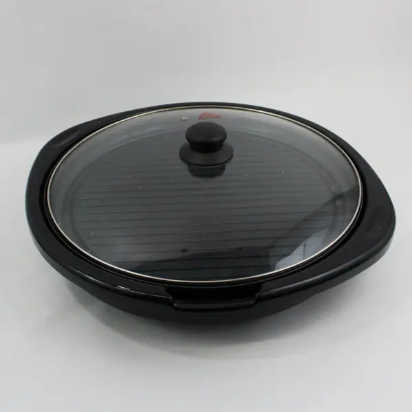 Elite Gourmet EMG-980B Maxi-Matic 14in Electric Grill Griddle Glass Lid