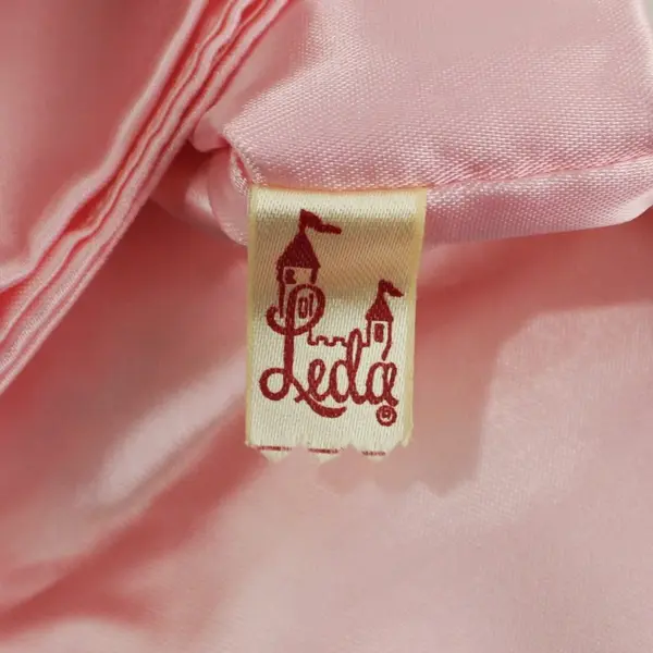Vintage Leda Pink Floral Satin Handkerchief Pouch Pre-Owned