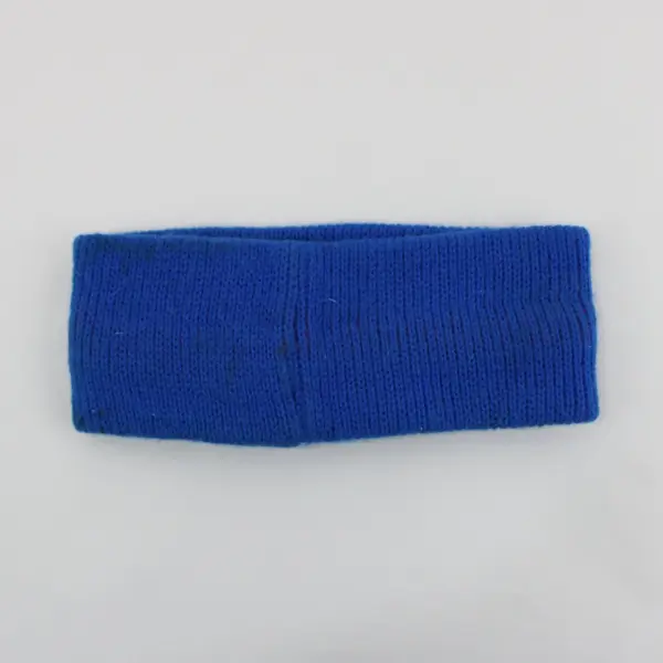 Vintage Mammoth Ski Area Blue Knit Headband Red Lettering