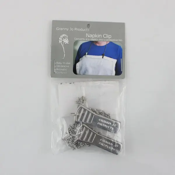 Granny Jo Products Napkin Clip Bib Holder #335338 New Sealed
