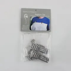 Granny Jo Products Napkin Clip Bib Holder #335338 New Sealed