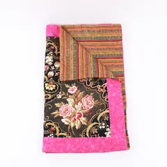 Multicolor Pink Rose Rococo-Inspired Table Runner 18 x 43 in