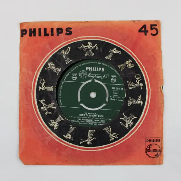 Philips Minigroove 45  7" Verdi Nabucco Opera Va Pensiero Vinyl Record