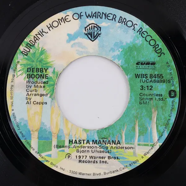 Debby Boone You Light Up My Life /Hasta Manana 7"Vinyl Record 1977
