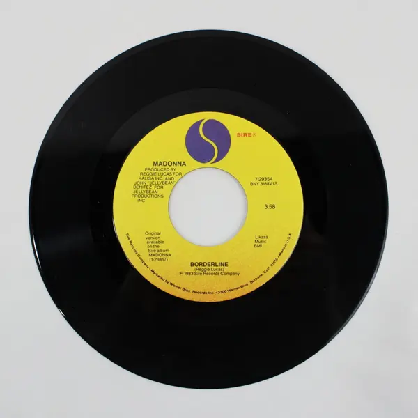 Madonna Borderline Think of Me Sire 7 "Vinyl Record