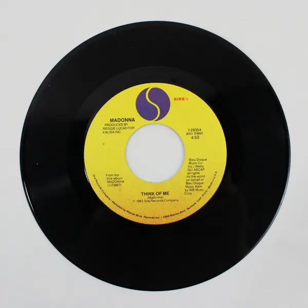 Madonna Borderline Think of Me Sire 7 "Vinyl Record
