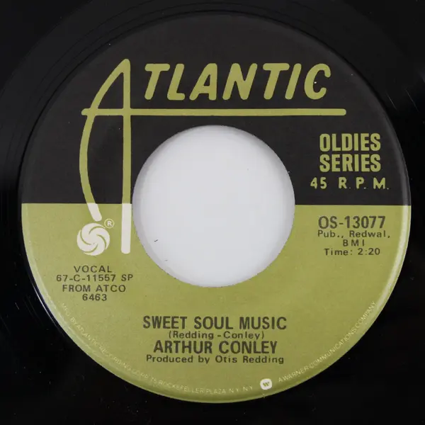 Arthur Conley Sweet Soul Music/Funky Street Atlantic 7" Vinyl Record OS-13077