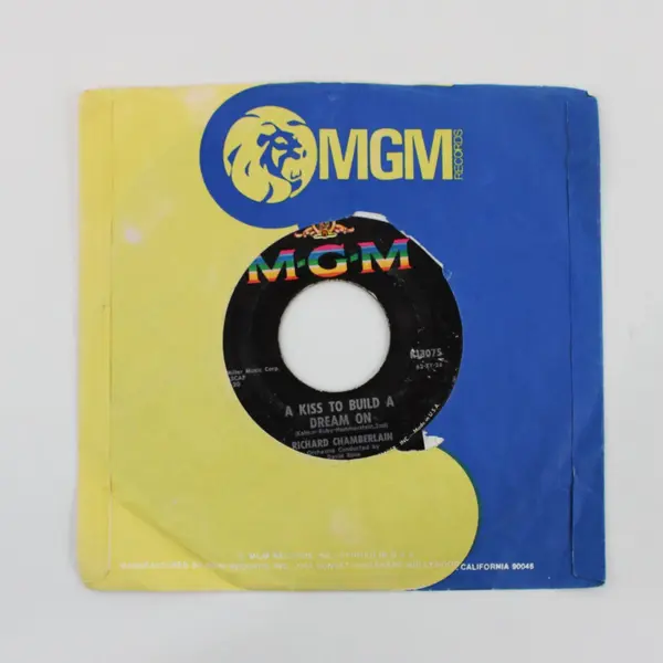 Richard Chamberlain Theme From Dr. Kildare/ A Kiss To Build A Dream On 7" Vinyl