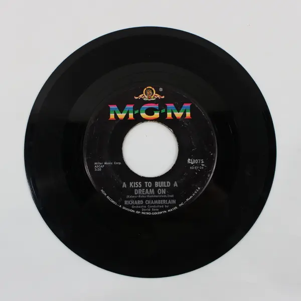 Richard Chamberlain Theme From Dr. Kildare/ A Kiss To Build A Dream On 7" Vinyl