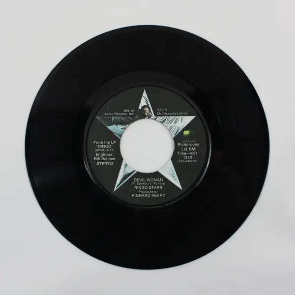 Ringo Starr You're Sixteen / Devil Woman 7" Vinyl Record Apple Records