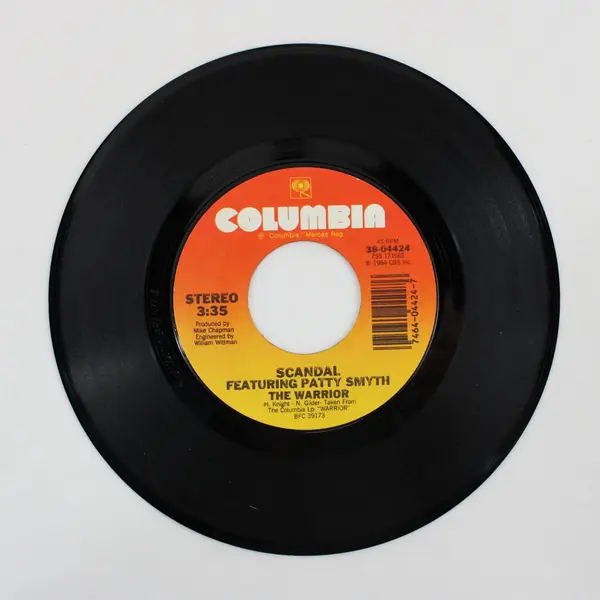 Scandal Patty Smyth Less Than Half/ The Warrior 7" Vinyl Record Columbia