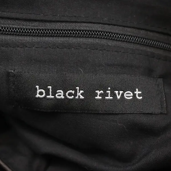 Black Rivet Women's Black Faux Leather Crossbody Purse Chain Strap