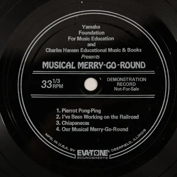 Evatone Musical Merry-Go-Round 7" Flexi Disc Demo Not-For-Sale