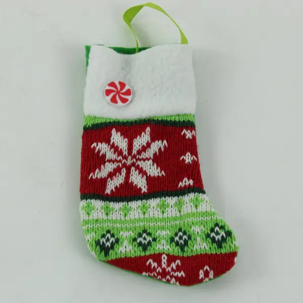 Lot of 12 Miniature Assorted Christmas Stocking Ornaments
