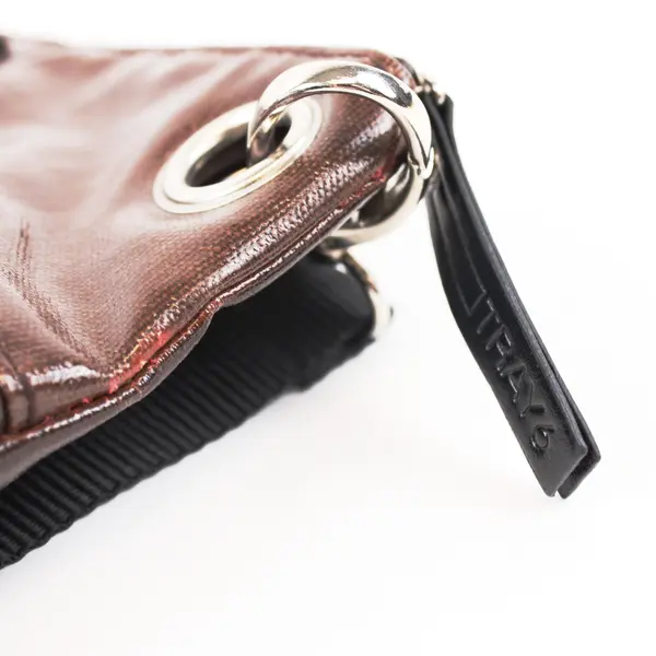 Tray 6 Brown Coated Canvas Satin-Lined Crossbody Bag