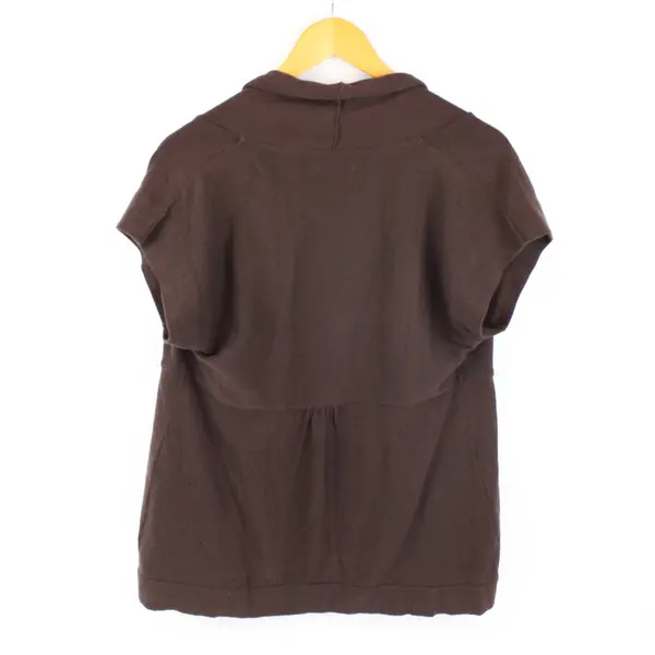 Apt. 9 Women's Brown Open Front Knit Shrug Short Sleeve PM