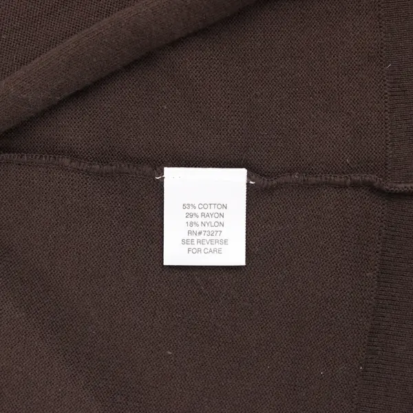 Apt. 9 Women's Brown Open Front Knit Shrug Short Sleeve PM